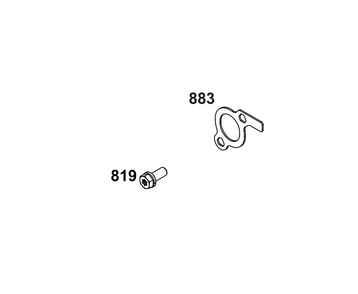 Exhaust Group Diagram and Parts List for 385777-2314-G1 200000 - 399999 Briggs and Stratton Engine